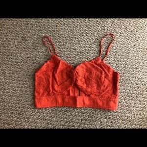 Orange crop top